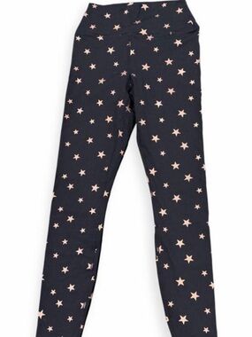 Spiritual Gangster Black Leggings with Rose Gold Stars